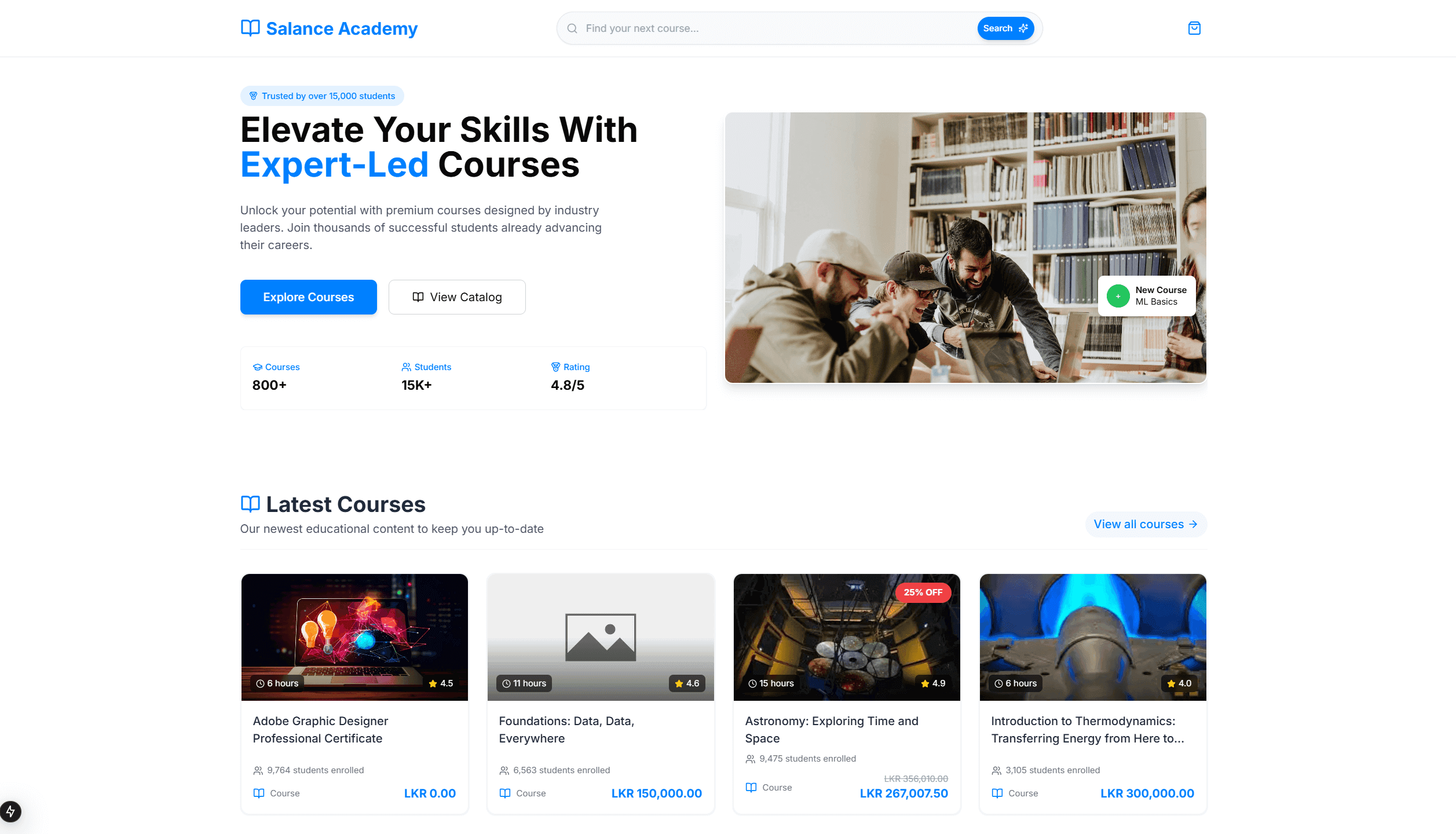 Courses Store